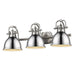 Duncan 3-Light Bath Vanity in Pewter