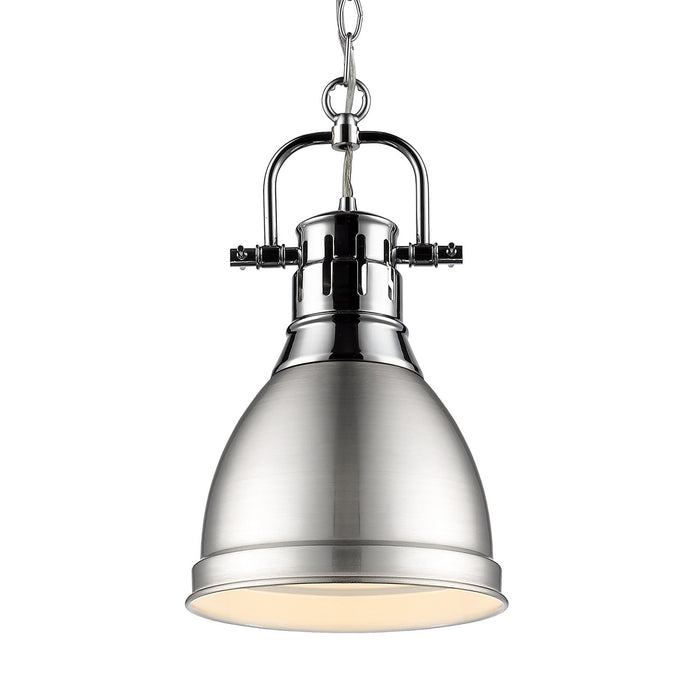 Duncan Small Pendant with Chain in Chrome