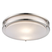 Dash 2-Light 12.75" Flush Mount in Brushed Nickel