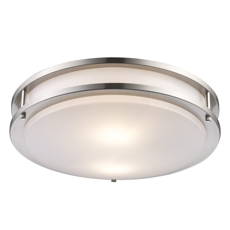 Dash 2-Light 12.75" Flush Mount in Brushed Nickel