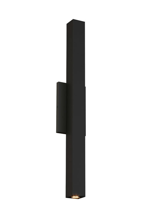 Chara Square 26 Outdoor Wall Sconce in Square Black
