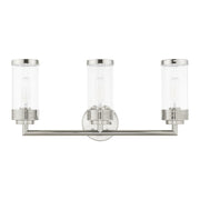 Hillcrest 3-Light Bath Vanity Light in Polished Chrome