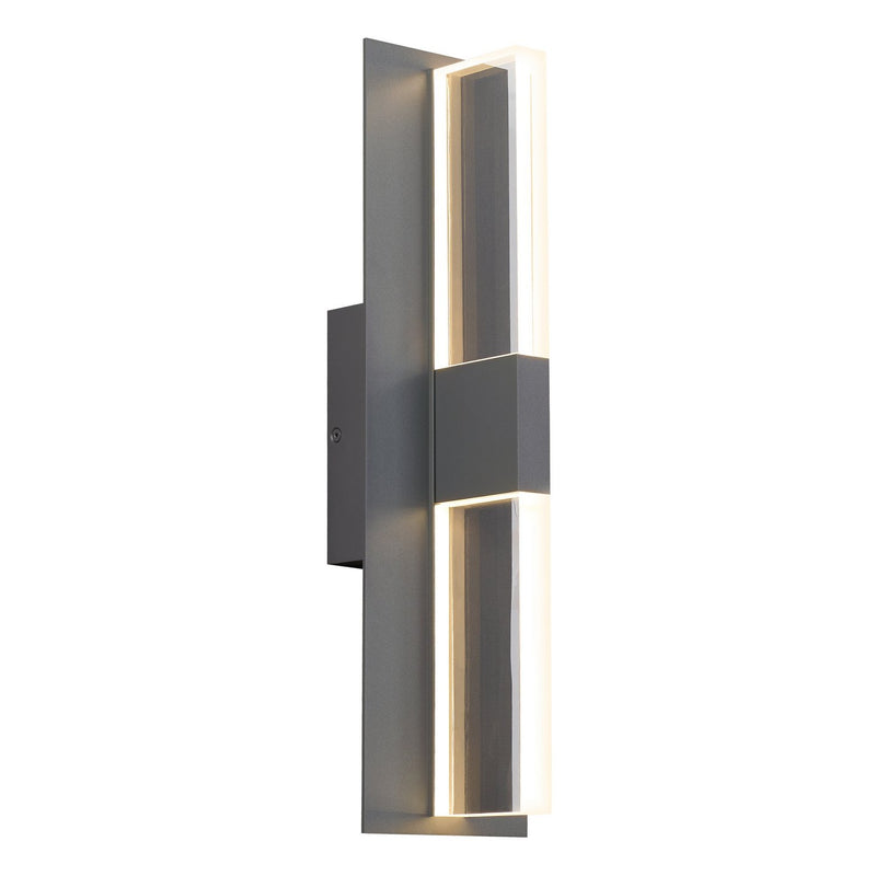 Lyft 18 Outdoor Wall Sconce in Charcoal