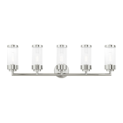 Hillcrest 5-Light Bath Vanity Light in Polished Chrome