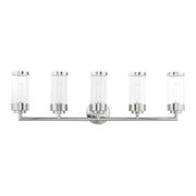 Hillcrest 5-Light Bath Vanity Light in Polished Chrome