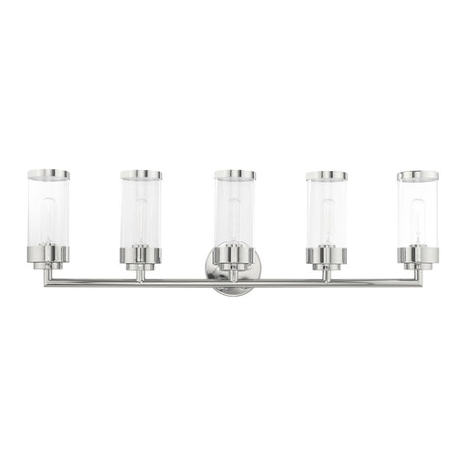 Hillcrest 5-Light Bath Vanity Light in Polished Chrome
