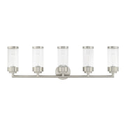 Hillcrest 5-Light Bath Vanity Light in Brushed Nickel