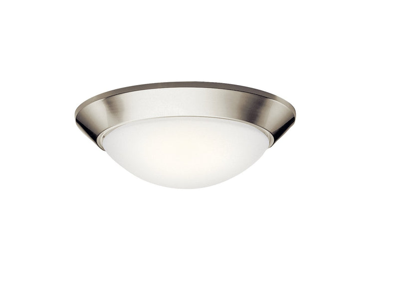 Ceiling Space 2-Light 16.5" Flush Mount in Brushed Nickel