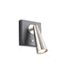 Arne LED Swing Arm Wall Lamp in Black & Brushed Nickel - Lamps Expo