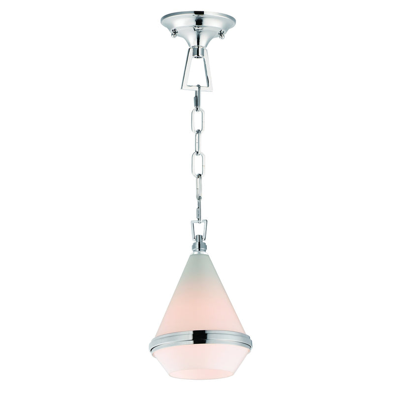 Giza 1 Light Mini Pendant in Polished Nickel