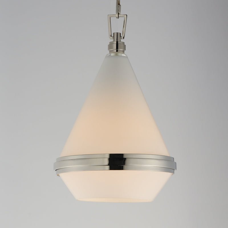Giza 1 Light Mini Pendant in Polished Nickel