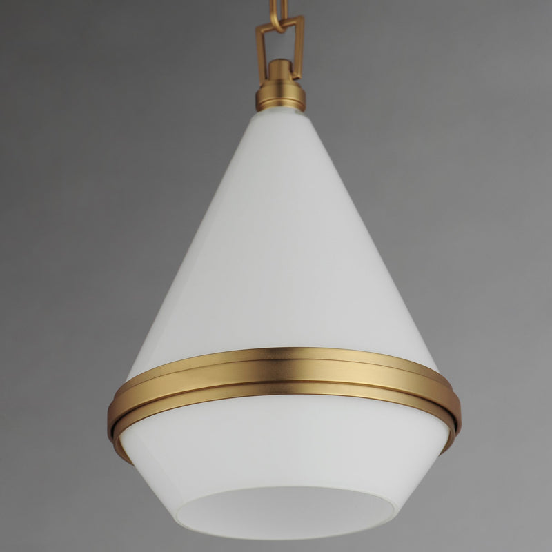 Giza 1 Light Mini Pendant in Satin Brass