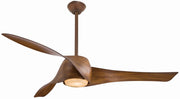 Artemis 58" LED Ceiling Fan in Distressed Koa