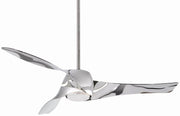 Artemis 58" LED Ceiling Fan in Liquid Nickel