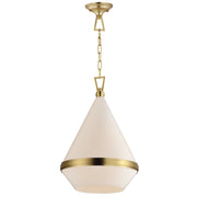 Giza 15.5" Pendant in Satin Brass