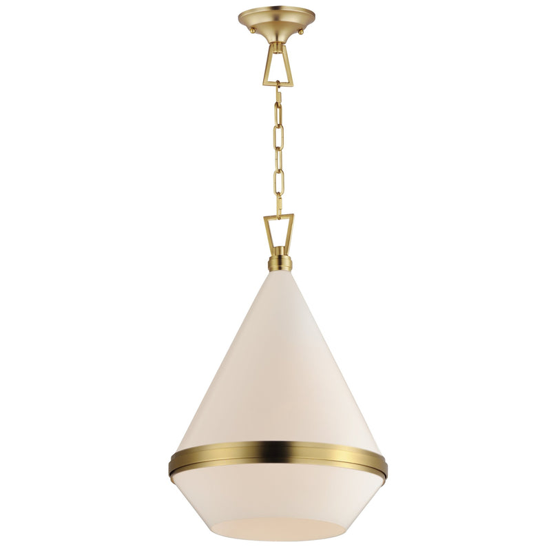 Giza 15.5" Pendant in Satin Brass