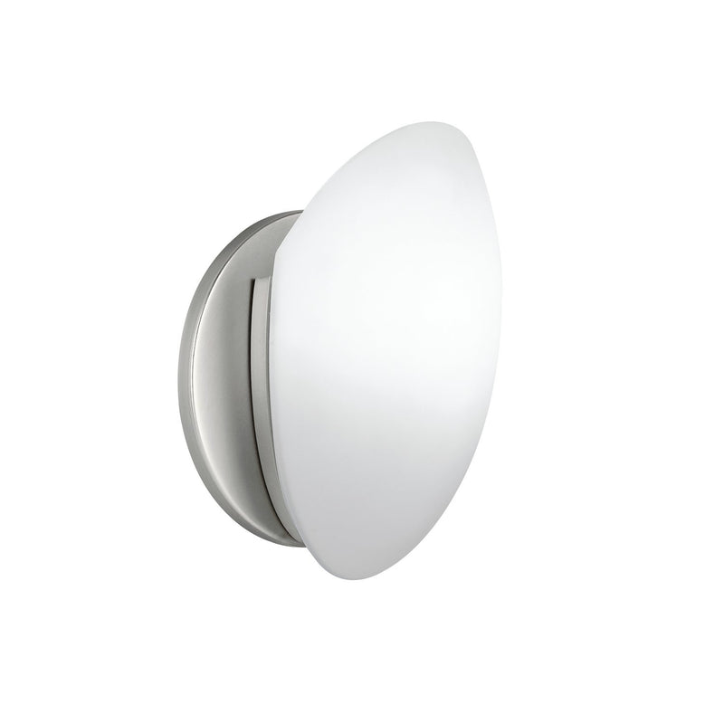Half-Moon Wall Sconce in Brushed Nickel
