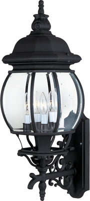 Crown Hill 4 Light Outdoor Wall Lantern in Black
