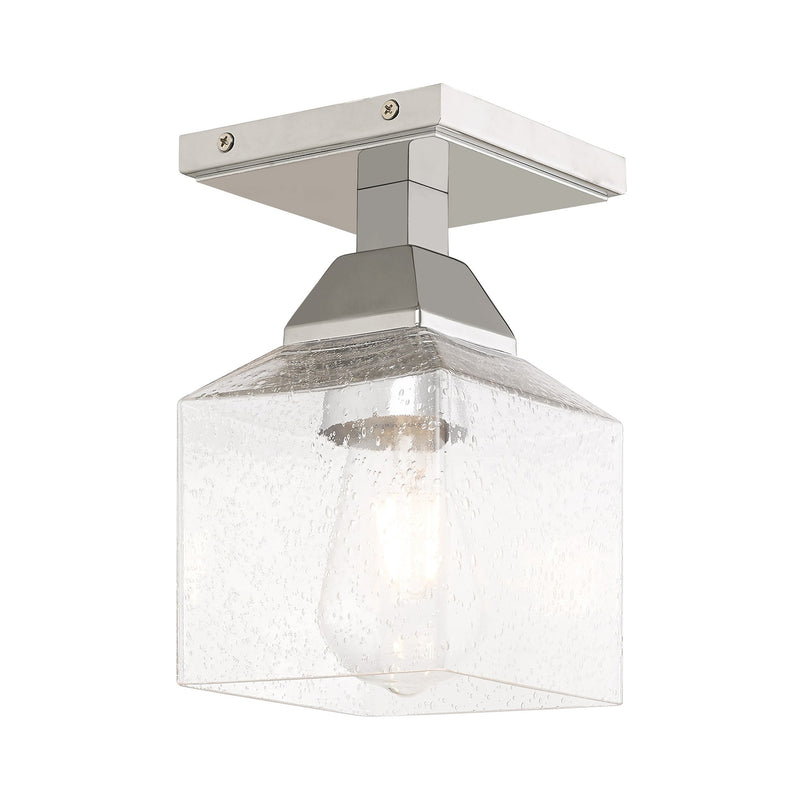 Aragon Petite Semi-Flush Mount in Polished Chrome