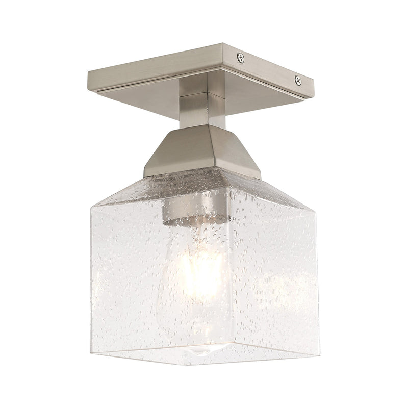 Aragon Petite Semi-Flush Mount in Brushed Nickel