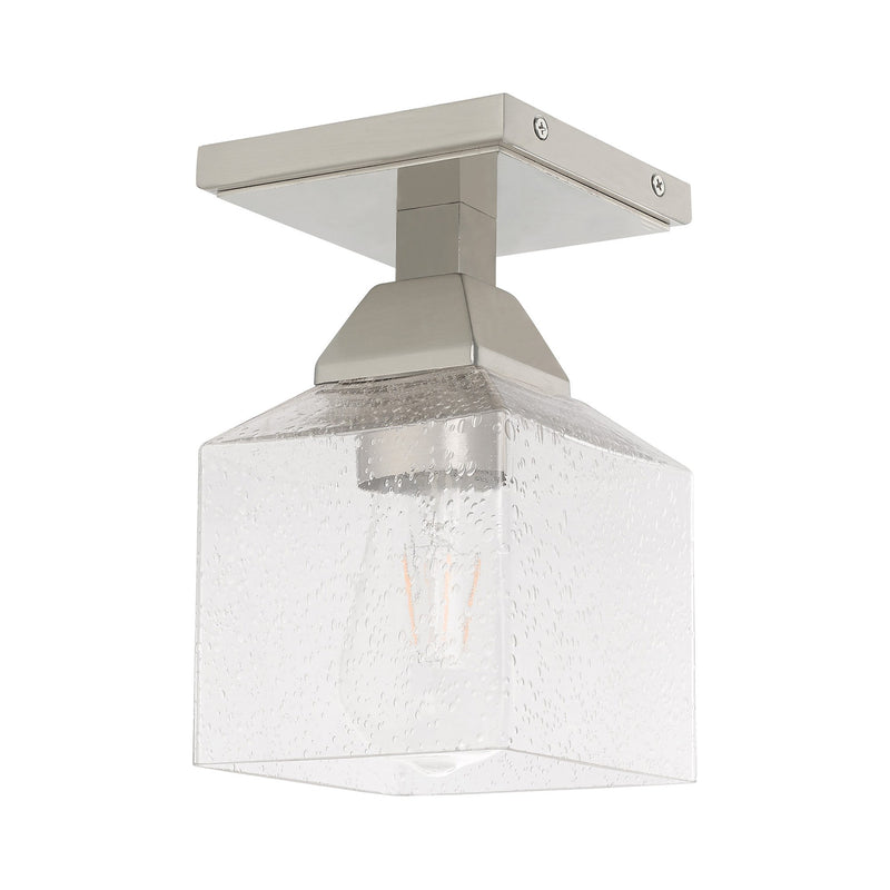 Aragon Petite Semi-Flush Mount in Brushed Nickel