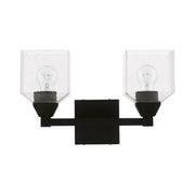 Aragon 2-Light Bath Vanity Light in Black