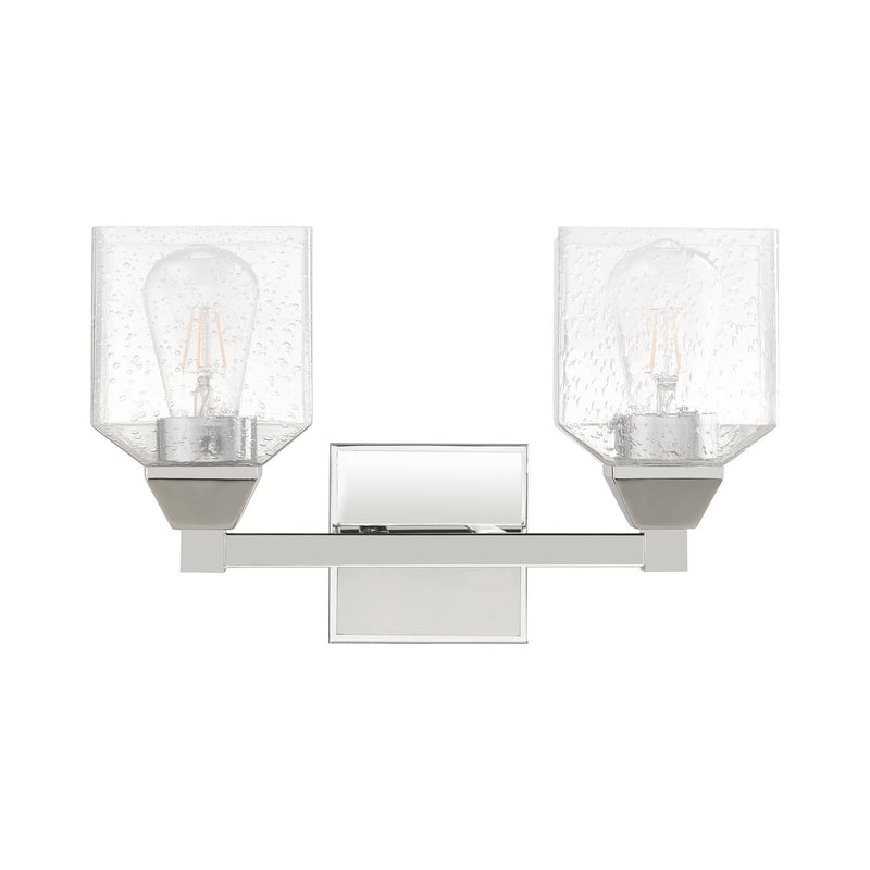Aragon 2-Light Bath Vanity Light in Polished Chrome