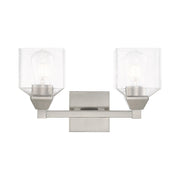 Aragon 2-Light Bath Vanity Light in Brushed Nickel