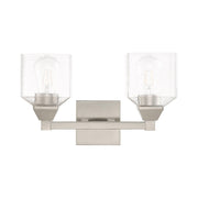 Aragon 2-Light Bath Vanity Light in Brushed Nickel