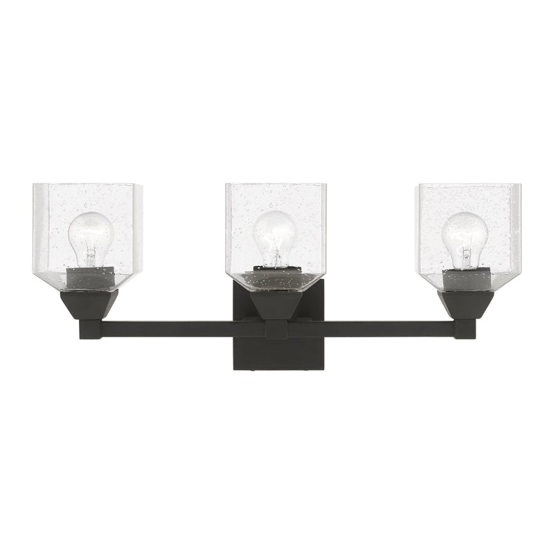 Aragon 3-Light Bath Vanity Light in Black