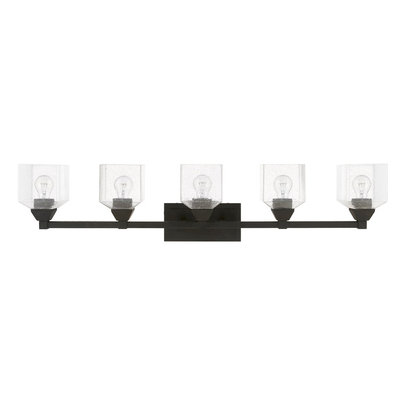 Aragon 5-Light Bath Vanity Light in Black