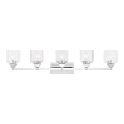 Aragon 5-Light Bath Vanity Light in Polished Chrome