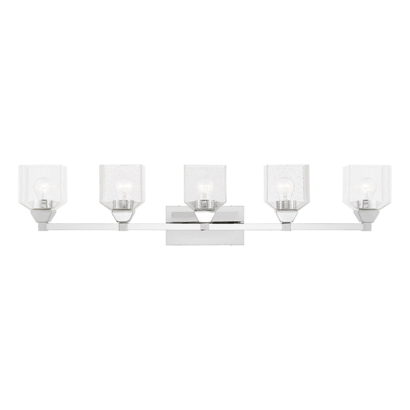 Aragon 5-Light Bath Vanity Light in Polished Chrome