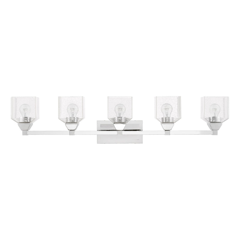 Aragon 5-Light Bath Vanity Light in Polished Chrome