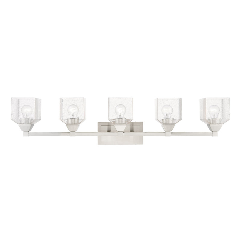 Aragon 5-Light Bath Vanity Light in Brushed Nickel