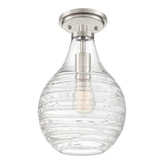 Genie Semi-Flush Mount in Brushed Nickel