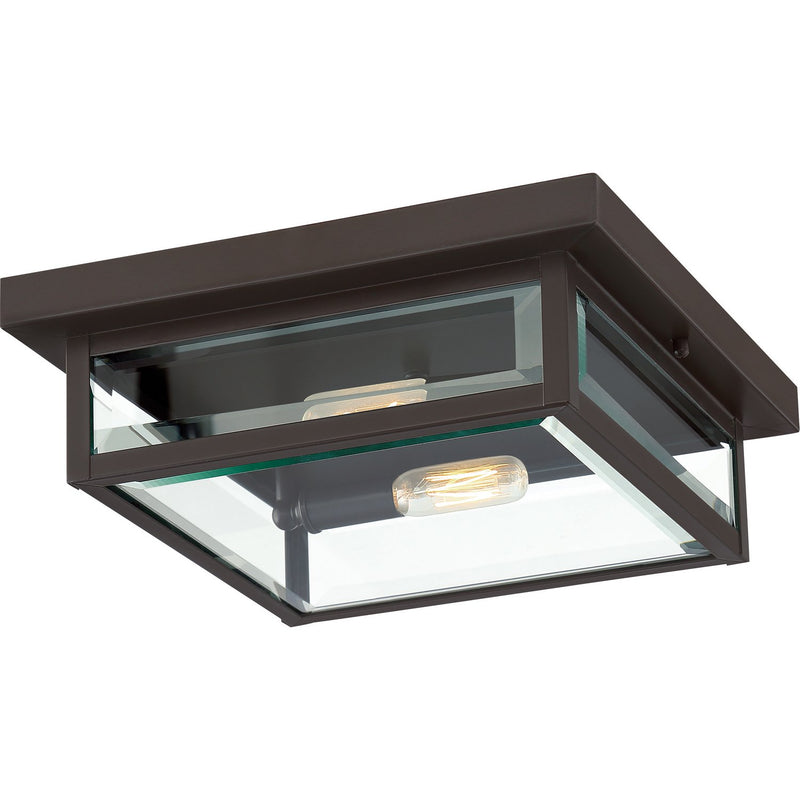 Westover 2-Light Outdoor Flush Mount in Western Bronze
