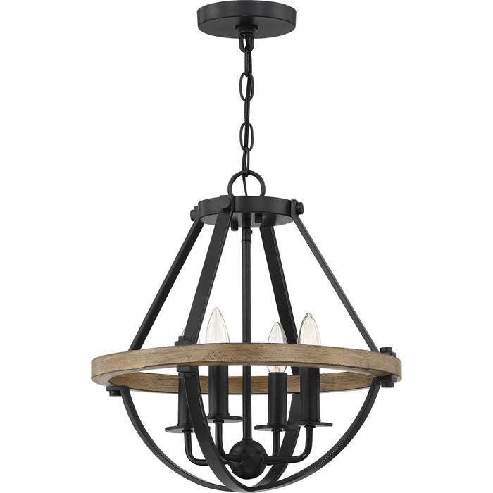 Bartlett 4-Light Pendant in Earth Black - Lamps Expo