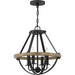 Bartlett 4-Light Pendant in Earth Black - Lamps Expo