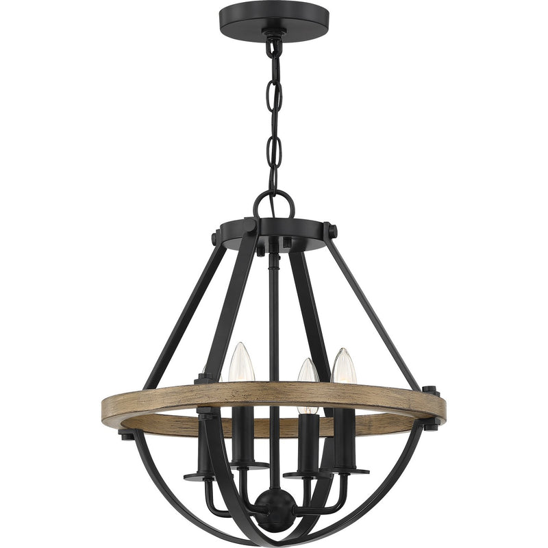 Bartlett 4-Light Mini Chandelier in Earth Black