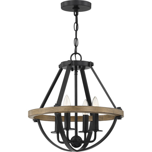 Bartlett 4-Light Mini Chandelier in Earth Black