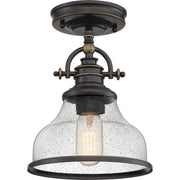 Grant Small Semi-Flush Mount in Palladian Bronze