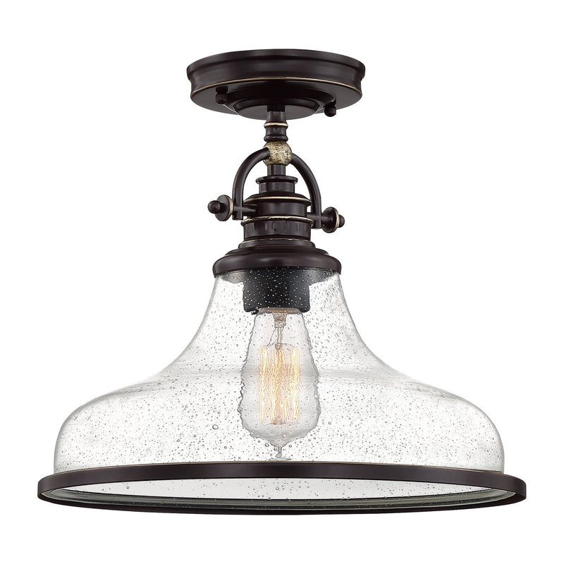 Grant Medium Semi-Flush Mount in Palladian Bronze