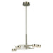 Transton LED Chandelier in Brushed Nickel