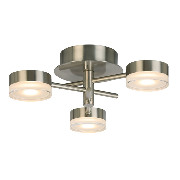 Transton LED Ceiling Mount in Brushed Nickel