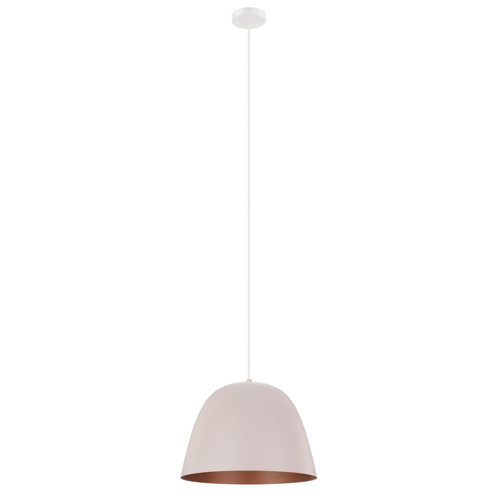 Coretto-P One Light Pendant in Apricot, Copper