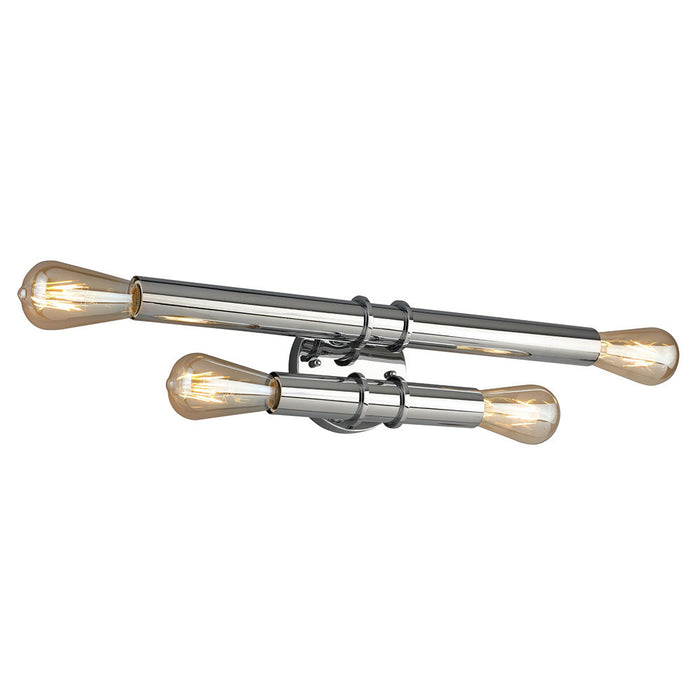 Drucker Four Light Bath Vanity in Chrome