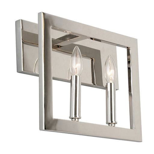 Jordan Two Light Bath Vanity in Satin Nickel