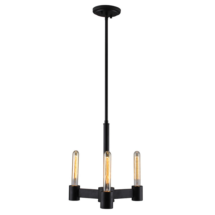 Broyles Three Light Ceiling Mount in Matte Black
