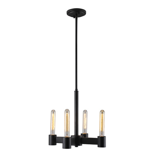Broyles Four Light Chandelier in Matte Black